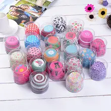 100X бумажная чашка для торта из гофрированного картона, для выпечки кексов Чехлы Маффин, кекс Свадебная вечеринка