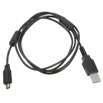 

USB 12 Pin Data SYNC Cable Lead Battery Charging Wire For Olympus Camera Black