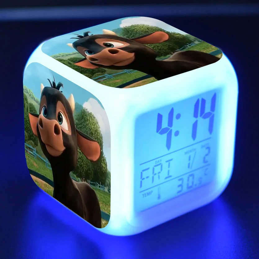 Ferdinand мультяшный будильник детские игрушки Led reloj будильник, цифровой Электронные часы с будильником Пробуждение свет стол reveil wekker - Цвет: 18