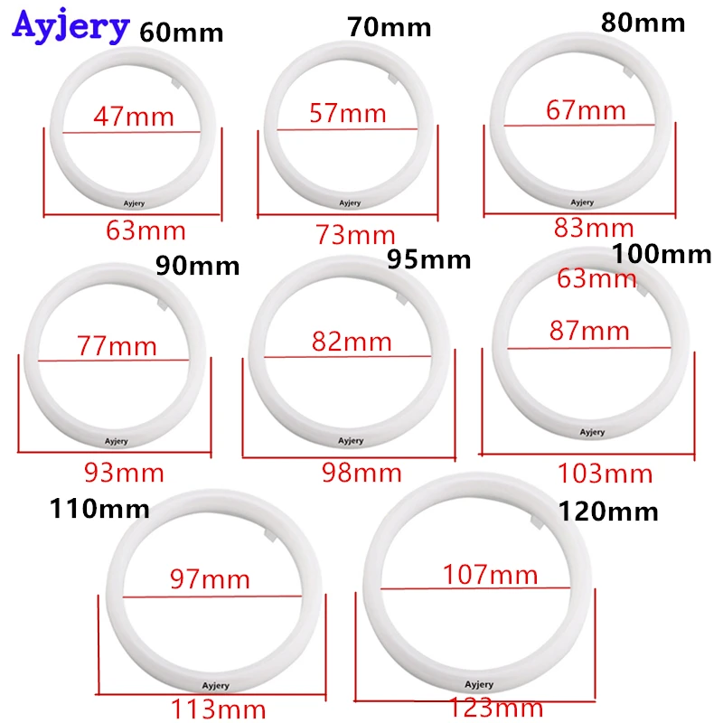 1 пара автомобильных ангельских глаз 60 мм 70 мм 80 мм 90 мм 95 мм 100 мм 110 мм 120 мм Halo Кольца Белый Ангел глаз 12 В 4014 SMD белый+ желтый Дневной светильник
