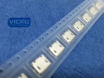 

[VK]120pcs/lot Micro USB Type B Female 5Pin SMT Socket G18 Jack Connector Port PCB Board Charging 3