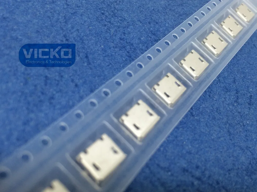 [VK]120 шт./лот Micro USB Тип B разъем 5Pin SMT G18 Разъем Порт PCB плата Зарядка 3 | Обустройство