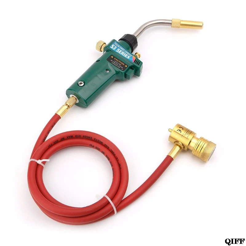 

Drop Ship&Wholesale Mapp Gas Brazing Torch Self Ignition Trigger Propane Welding CGA600 Burner Heating Tool APR28