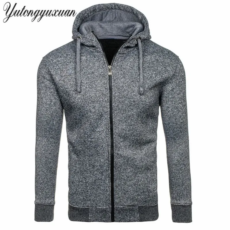2017 New Men'S Hot Sale Hoodie Us Size High End Casual Jacquard Hoodies