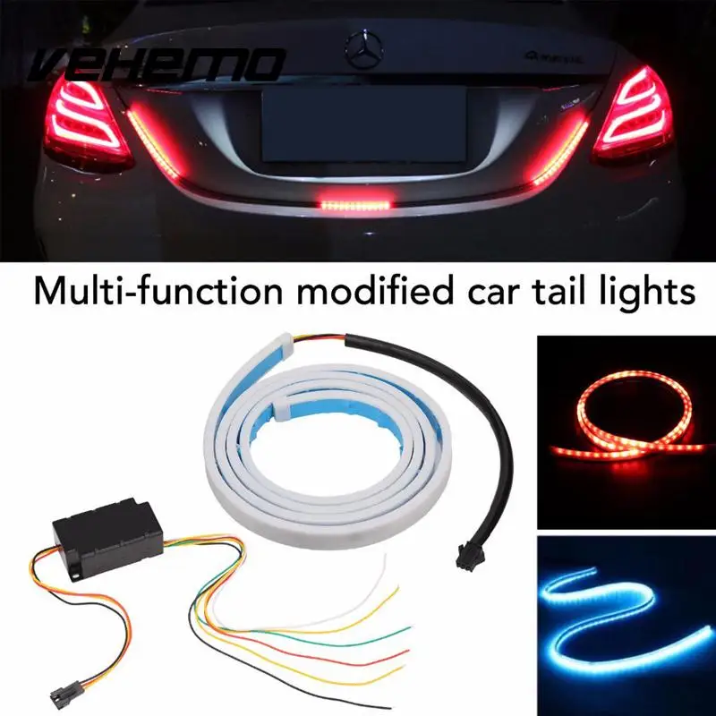 

LED Car Vehicle Rear Trunk Tailgate Turn Signal Lamp Tail Brake Stop Light Strip