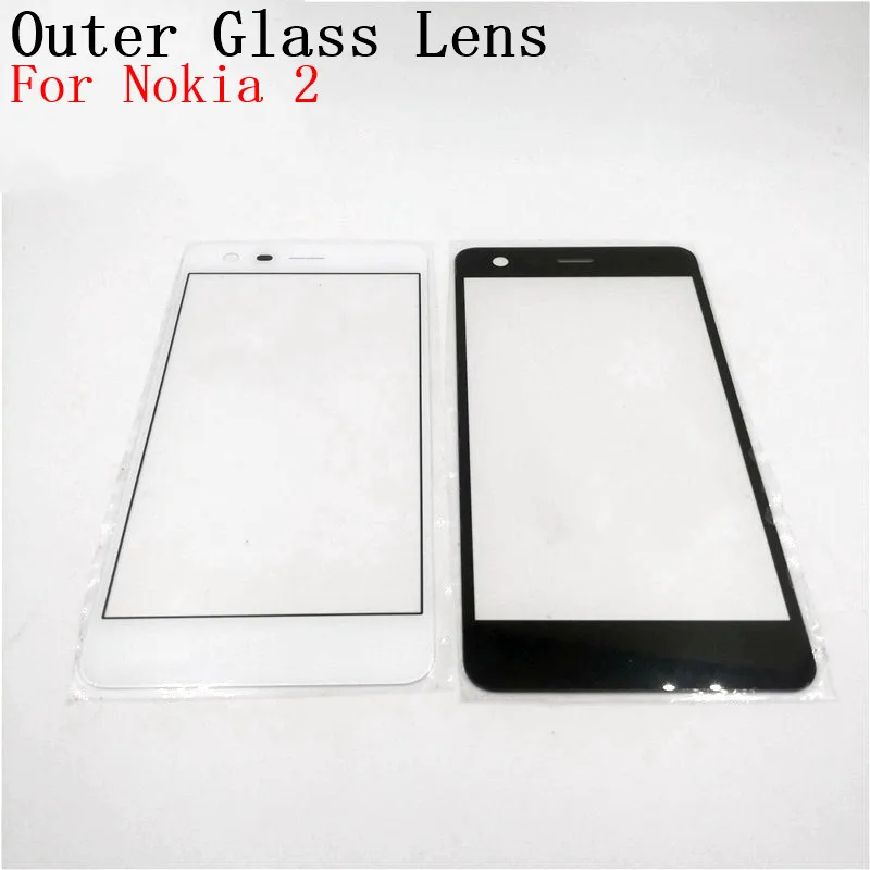 

RTBESTOYZ 5.0'' For Nokia 2 Touch Screen Sensor Front Glass Lens panel For Nokia2