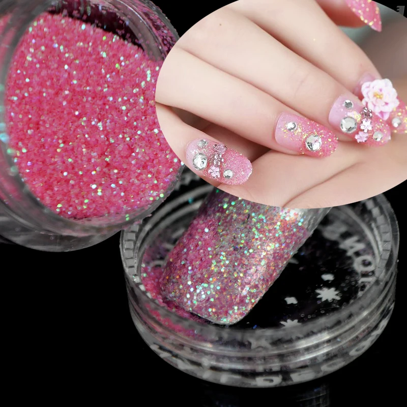 

2019 Hot models acrylic nails decorative sequins glittering armor UV minimum airflow Deep pink N41