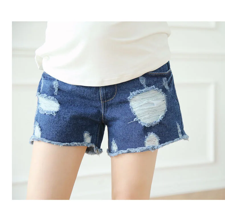 elastic waist maternity shorts