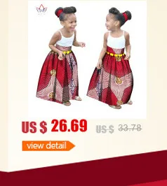 Новые платья в африканском стиле тюрбан для маленьких девочек в Африканском этническом стиле с принтом батика, повязка на голову с бантом, модная одежда для девочек, WYD20