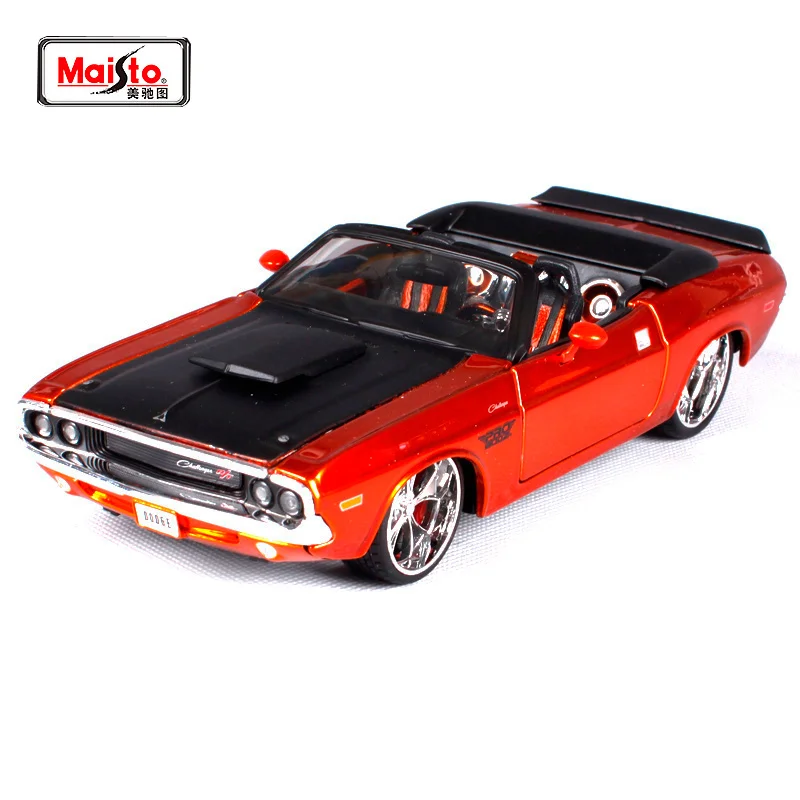 Модель автомобиля Maisto 1:24 1970 Dodge Challenger R/T литая под давлением новая игрушка в