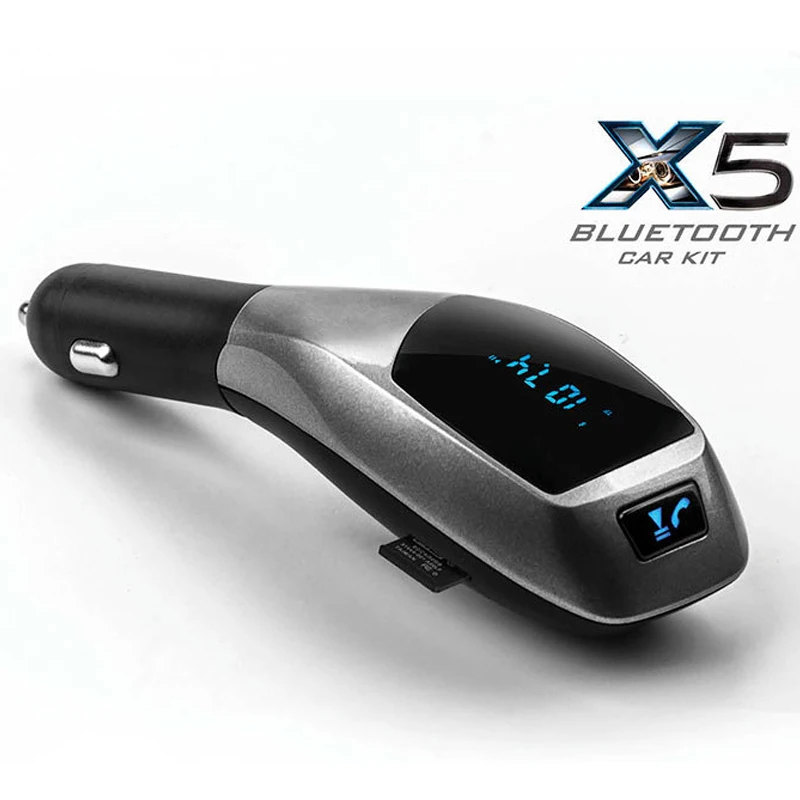 

Bluetooth Car Kit Wireless FM Transmitter Car Mp3 Player Handsfree Call Music & USB Charger TF Card Port for SmartPhone A1
