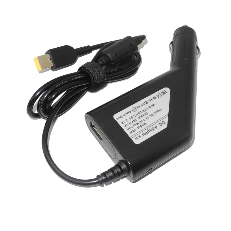 For Lenovo Thinkpad 20V 4.5A 90W DC Car Charger Laptop Adapter