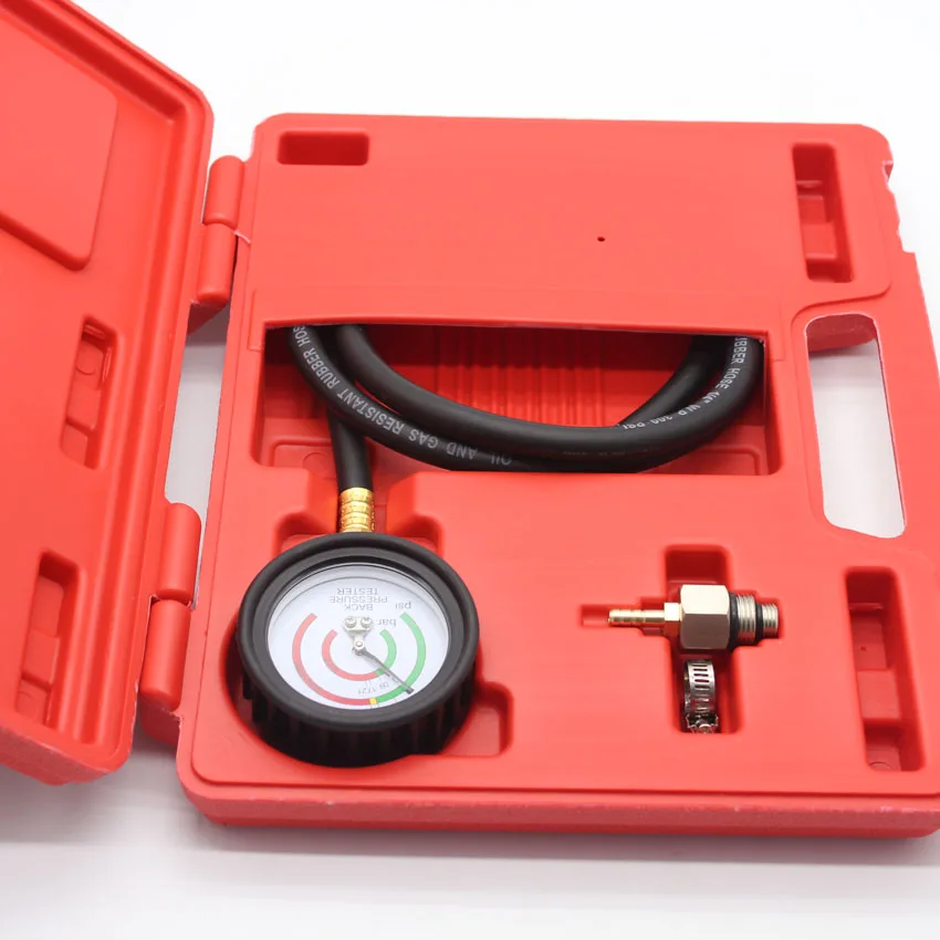 

Exhaust Back Pressure Tester Set Pressure Gauge Test Tool Kit Sensor