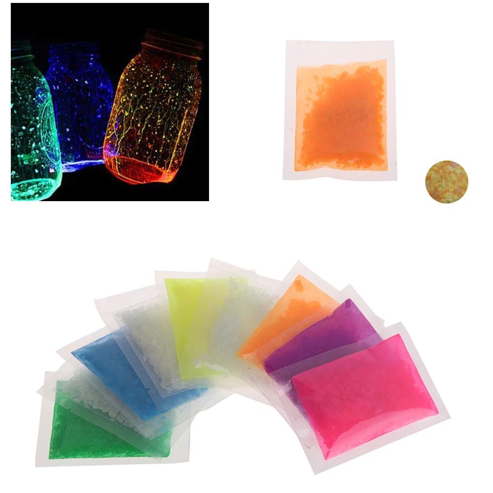 

Fish Tank Noctilucent Sand Night Luminous Dark Bright Glow Fluorescent Particles Aquarium Fish Tank Decoration 9 Colors C42