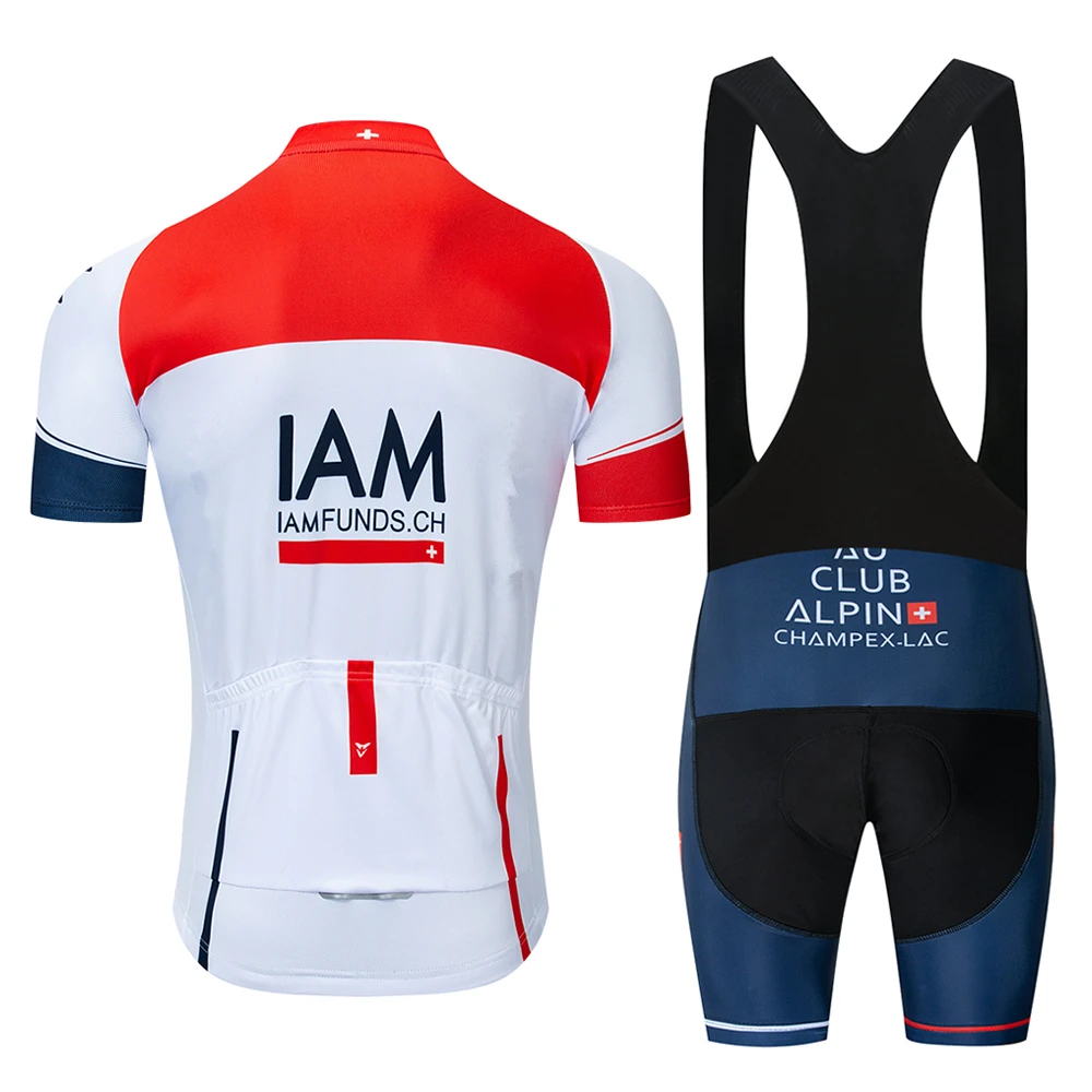 Новый бренд IAM классический Велоспорт Джерси нагрудник шорты полный черный нагрудник с Италией ткань ноги и 9d гель Pad велосипедный спорт