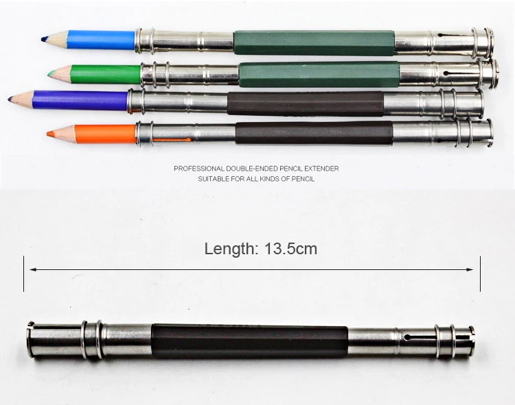 5 шт./набор, креативный, 0,8 см& 1,0 см, двойная головка, регулируемый карандаш, расширитель, держатель, карандаши для рисования, удлиняющий Топпер