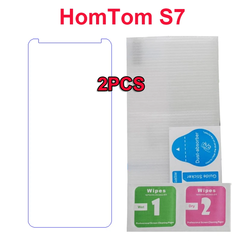 2 шт для Homtom S7 Закаленное стекло пленка 2.5D Защита от царапин защитная телефона