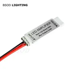 BSOD мини Портативный светодиодный Усилитель для RGB световые полосы R103 DC12-24V 12A 144 W RGB LED 4pin усилитель сигнала контроллера