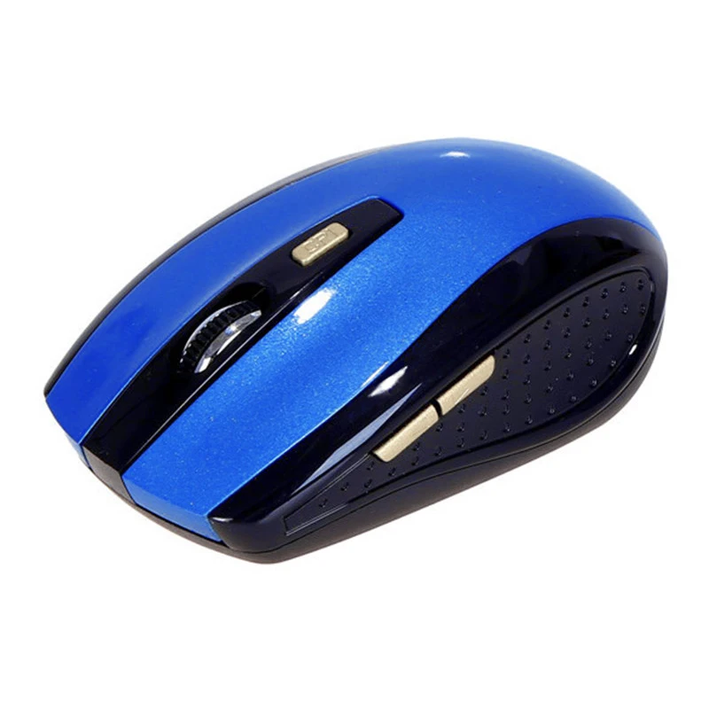Robotsky USB беспроводная мышь 2,4 ГГц 6 кнопок 1200 dpi оптическая игровая мышь с usb-приемником для ПК, ноутбука, настольного компьютера - Цвет: Blue