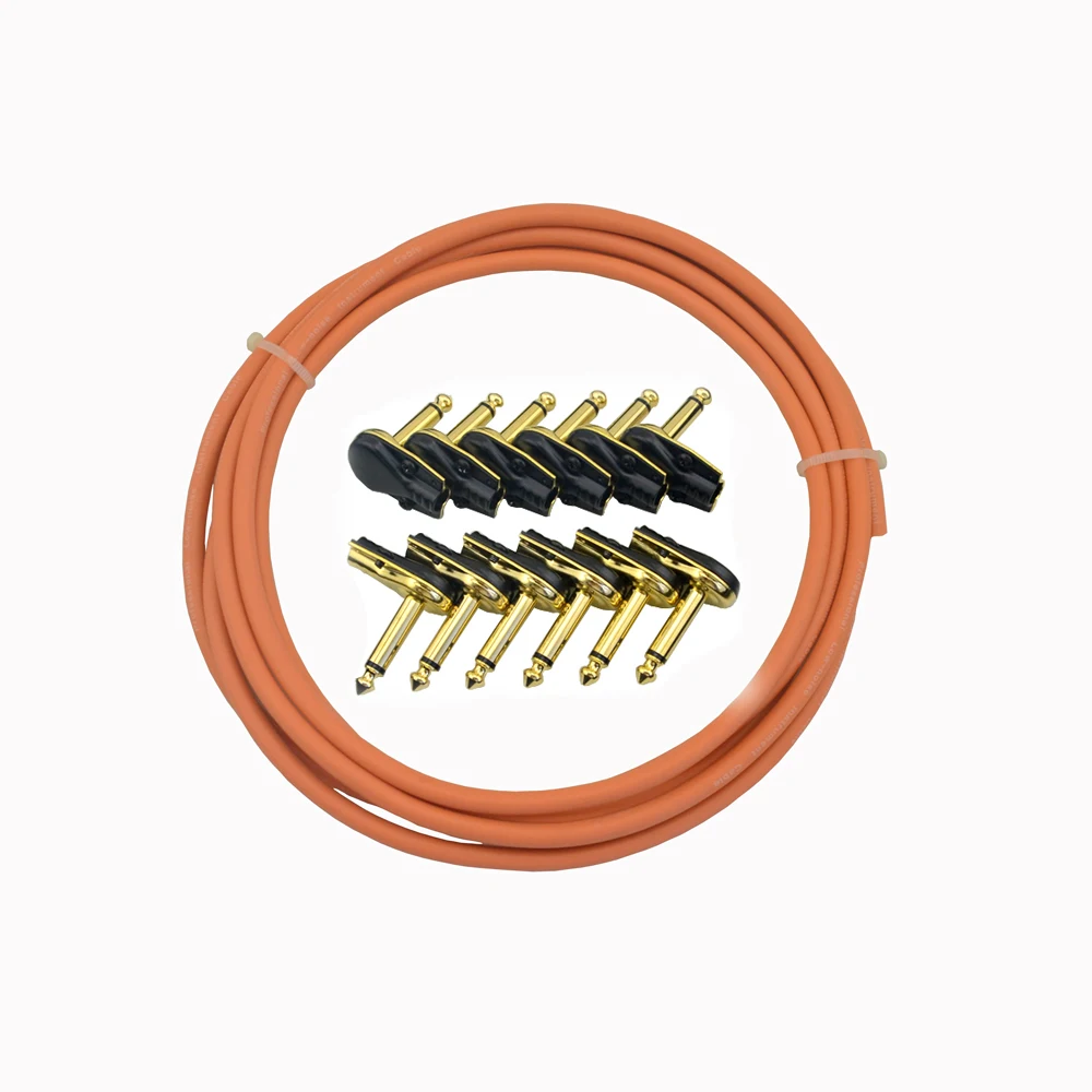 3M peda guitarl Cable kit Pedalboard guitar Effects cables10ft 12 Mono