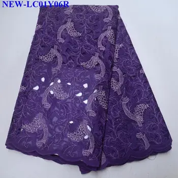 

Most Popular African Lace Fabric High Quality French Lace Fabric With Stones Tulle Mesh Lace Fabric For Wedding dress HS0A13