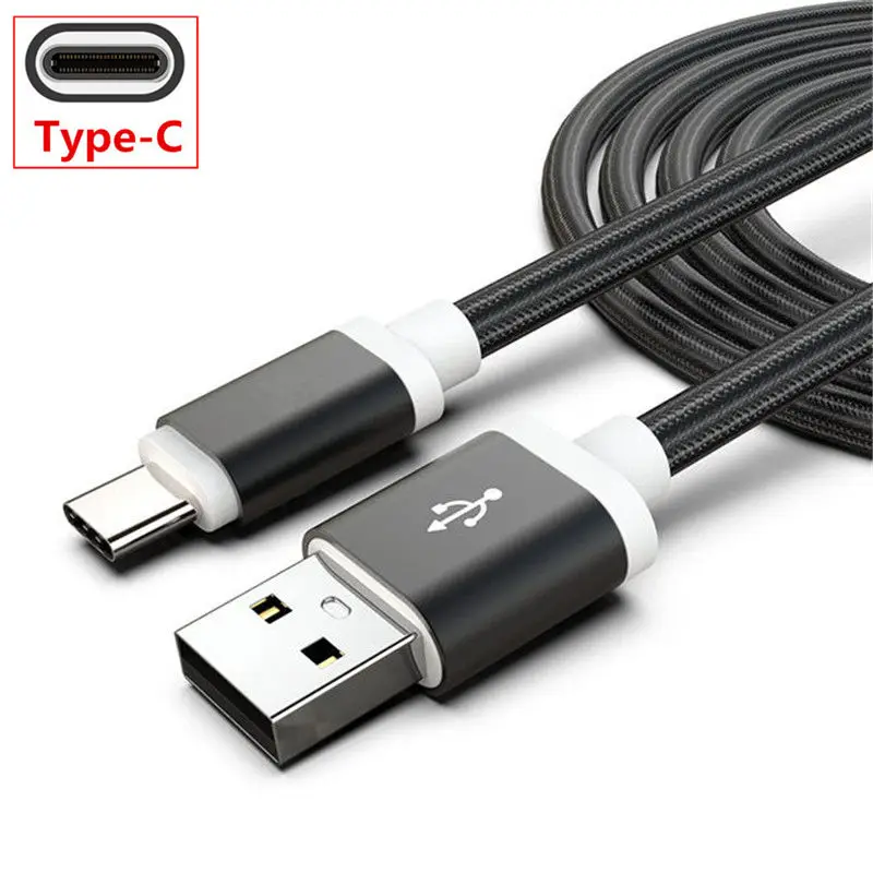 Тип C Зарядное устройство кабель для LG G3 G4 G5 G6 G7 плюс ThinQ V30S Micro USB провод для Q6 Q7 Q8 V10 V20 V30 плюс K10 X Мощность 2 - Цвет: Black Type C