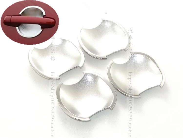 

FUNDUOO For Kia Forte Kia Cerato 2009 2010 2011 2012 New Chrome Car Door Handle Cup Bowl Cover Trim Sticker Free Shipping