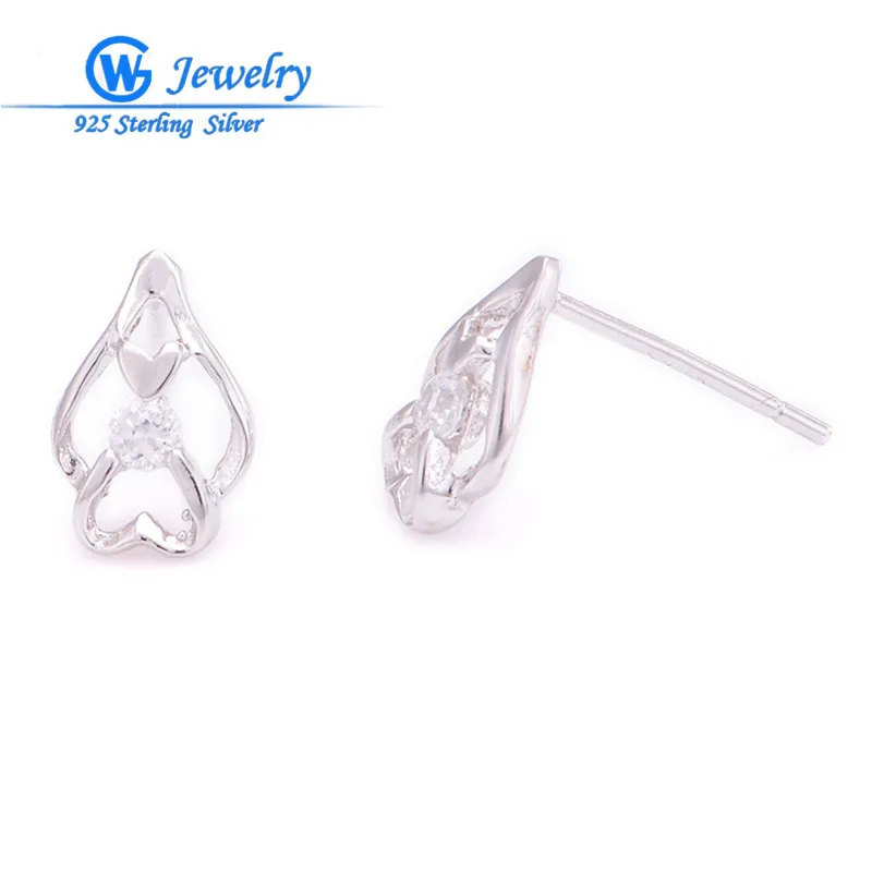 

new arrival hot selling 925 sterling silver earrings European brand stamped factory wholesale ER101