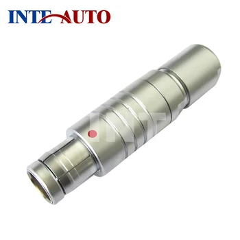

F series plug, 0F series metal M9 pins circular push pull self-locking connector, compatible F series connector