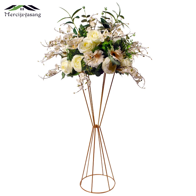 

Flower Vases Floor Metal Vase Plant Dried Floral Holder Flower Pot Road Lead Hydrangea for Home/Wedding Corridor Decoration G100