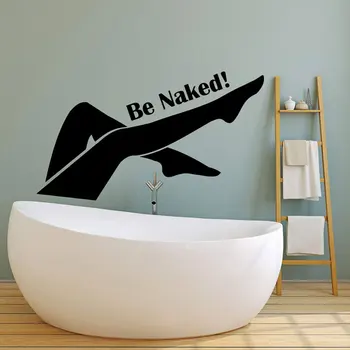 

Vinyl wall applique sexy woman legs are bathroom stickers nude, woman home bathroom decoration wall stickers, YS13