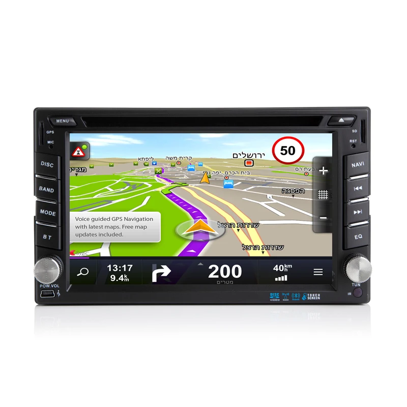 Top IPS 6.2" 4G+32G Android 8.0 Universal Car DVD Audio Stereo GPS Navigation Double 2 Din 1024*600 HD Head Unit Multimedia Player 3