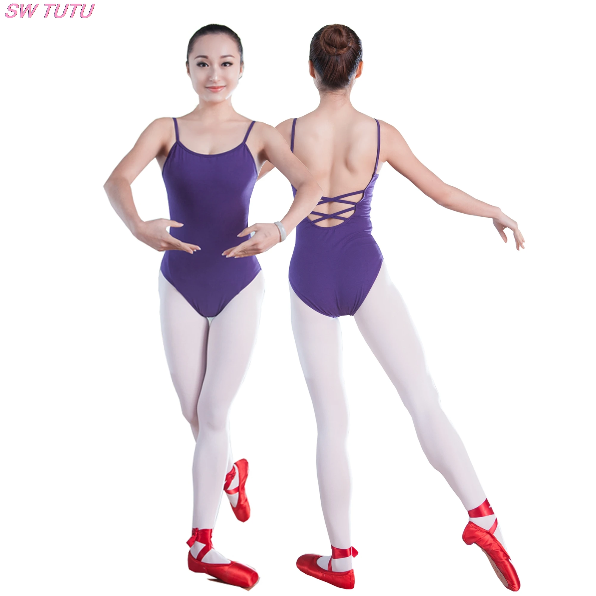 Black Ballet leotards for women ballet costumes dance backless leotard