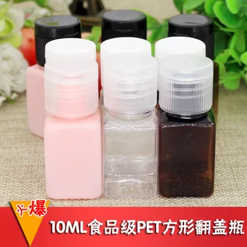 

Refillable 10ml Square Screw Cap Bottle PET Plastic Sub-bottled Trial Sample Cosmetics Packaging Bottle 20PCS/LOT