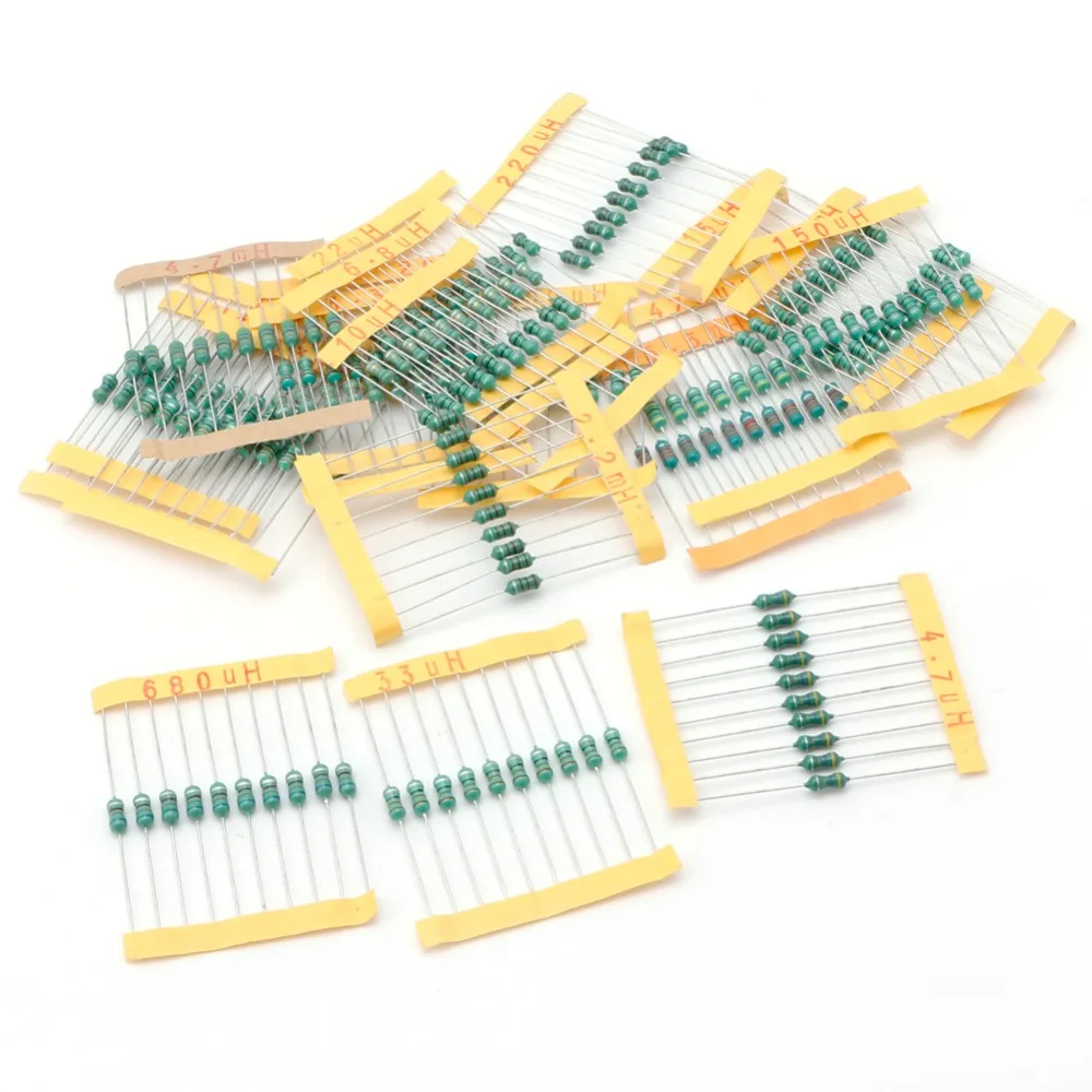 200PCS 0 5W 20 Value Assorted Color Wheel Inductor Kit 10 Tolerance Set