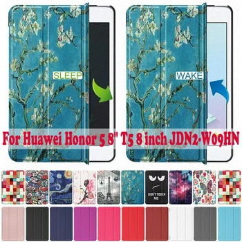 

Smart Cover Case for Huawei Honor 5 8" PU Leather Flip Stand for Huawei Honor T5 8 inch tablet case JDN2-W09HN Tablet Cover Case