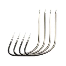 Титан Стали Большие размеры крючки для ловли крупной рыбы в глубокой воде Большой Крючок без бородки