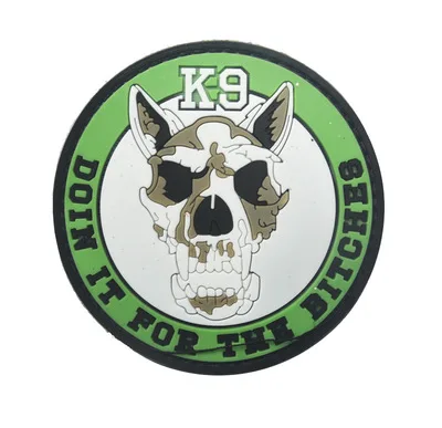 ПВХ Снайпер K9 One Shot One Kill Тактический США боевой дух Армии патч крюк аппликации Резиновые Декоративные значки тактический страйкбол патч