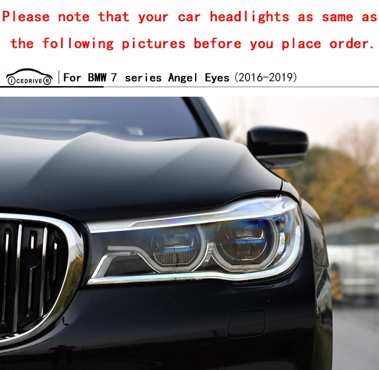 Icedriver Bmw 7シリーズ天使の目drl Rgbマルチカラーledボードデイタイムランニングライト赤ブルー鬼電球16 19 Signal Lamp Aliexpress