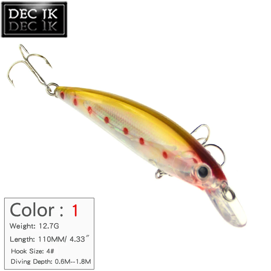 1PCS Suit For Fishing Lure Crankbaits Topwater Swimbait Wobbler Gor Trolling Peche Hook Laser Bait Artificial Lures Saltwater (1) 