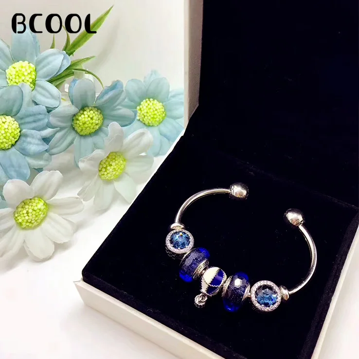 

BCOOL DIY Jewelry Female Charm Fashion Silver 925 Original Bracelet, Balloon Crystal Jewelry Bracelet Jewelry Gift