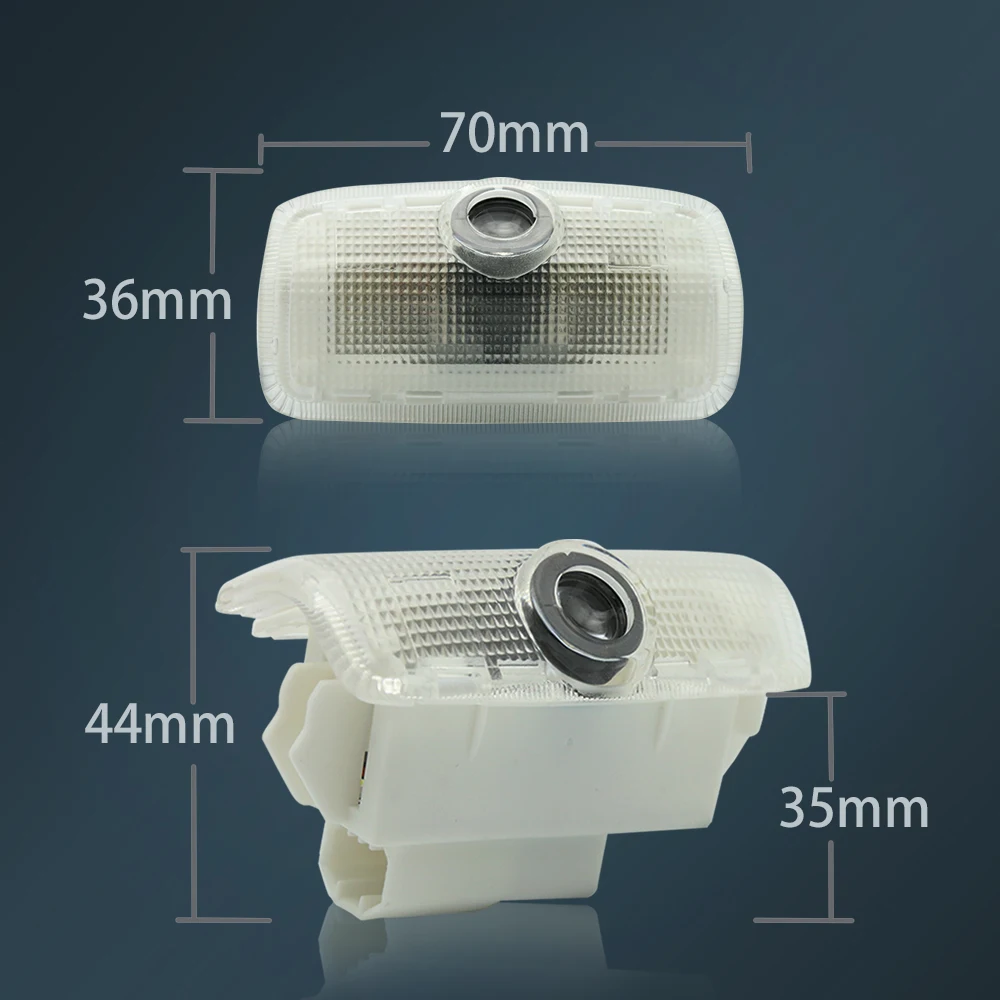 2x Led سيارة الباب ضوء 3D الظل العارض مصباح ل نيسان Teana 2008-2012 لنيسان باترول 2012- 2018