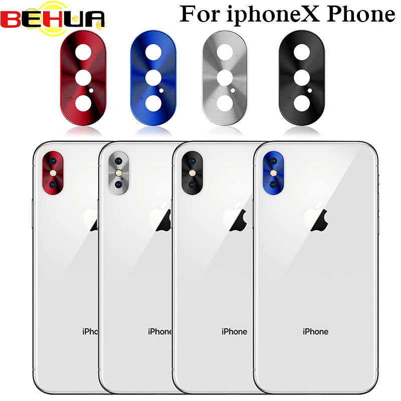 Rear Camera Lens full Protective Ring case Cover Protector For iPhoneX Metal Case Mobile Phone accessories cases for iphone X |