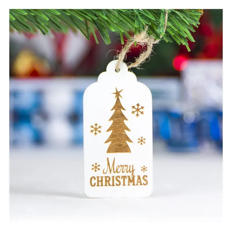 

2018 Christmas Decoration For Home Door Santa Snowman Grand Tree Christmas Gift Xmas wooden Ornament Pendant Navidad Natale