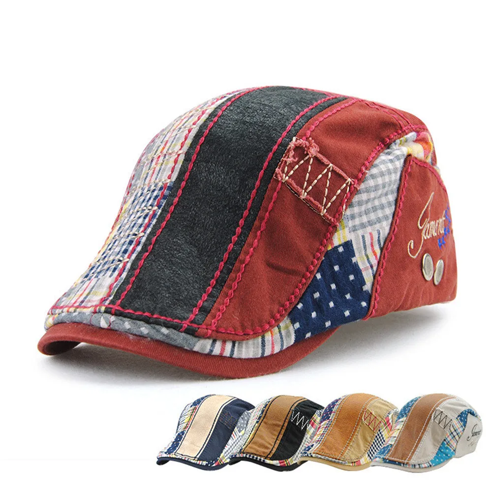 Повседневное унисекс берет Шапки хлопок Утконос Casquette boina Пряжка Кепки для женщин
