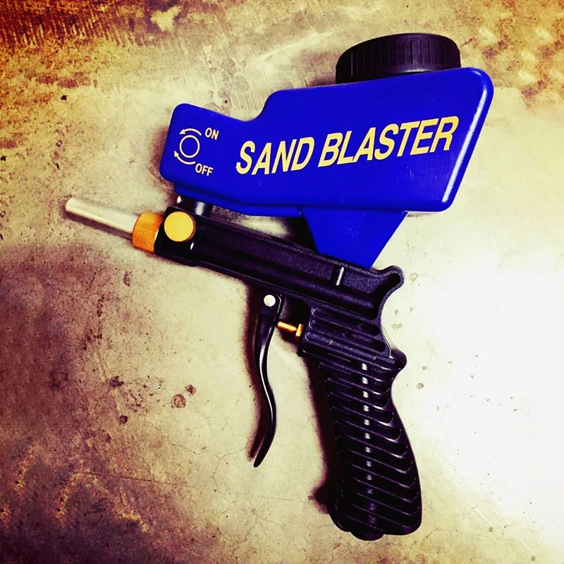 

Gravity Feed Air Sand Blastinggun Rust Paint Oil Removal Portable Tools ALI88