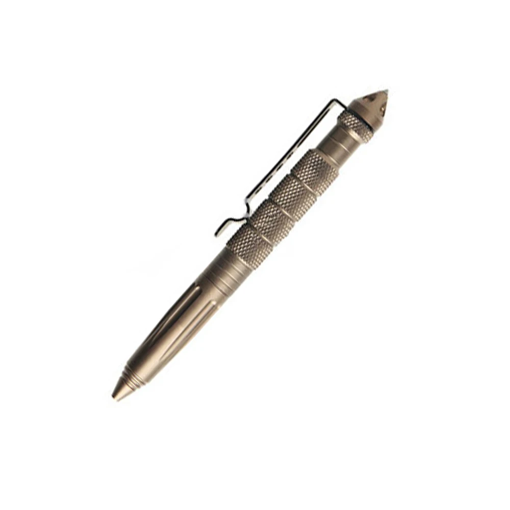 Открытый черный Портативный Кемпинг выживания тактическая ручка аварийный военный оружие самообороны многофункциональные аварийные инструменты - Цвет: gold