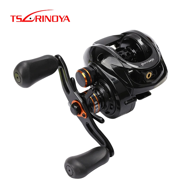 

TSURINOYA HE-150 Double Spool Baitcasting Reel 6+1BB 6.6:1 High Speed Bait Casting Fishing Reel Magnetic Brake Max Drag 4KG
