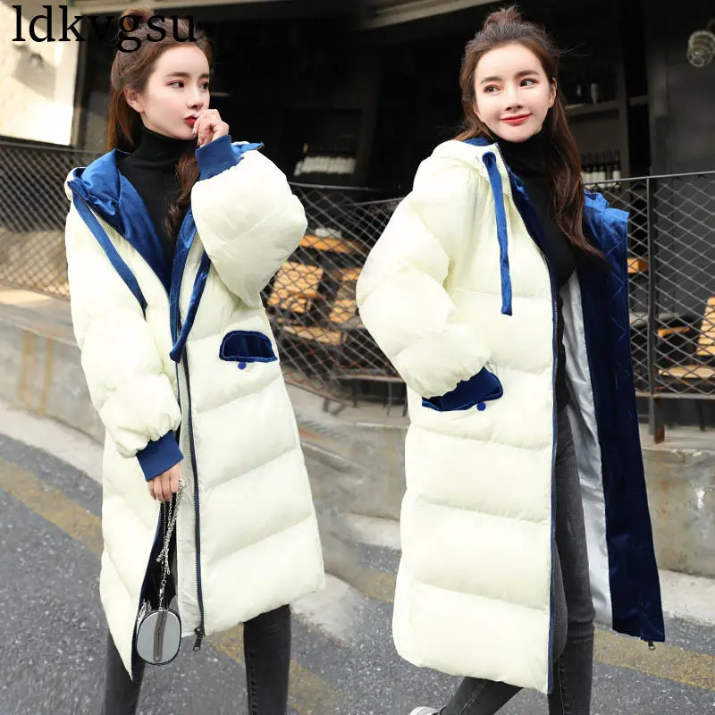 Модные женские теплые пальто с капюшоном,, осенне-зимнее пальто, женская парка, длинные толстые облегающие Женские пальто и куртки, верхняя одежда A869 - Цвет: beige