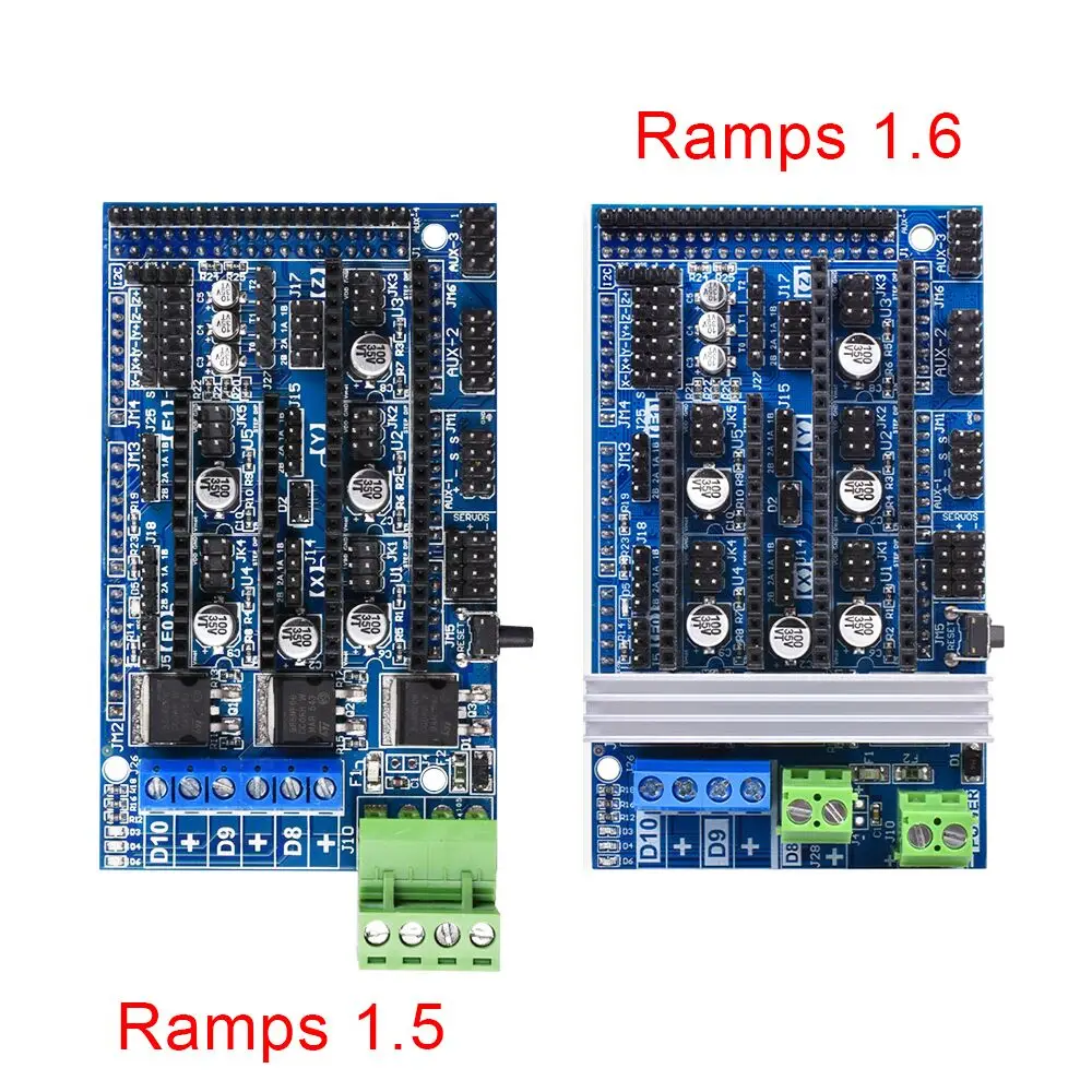 Ramps 1,6 Ramps 1,5 обновление Ramps 1,4 3D материнская плата поддержка A4988 DRV8825 TMC2130 драйвер Reprap Mendel для деталей 3d принтера